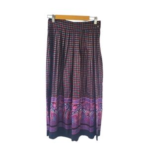 Vintage 90's SK & Company Geometric & Paisley Midi Skirt Size 6